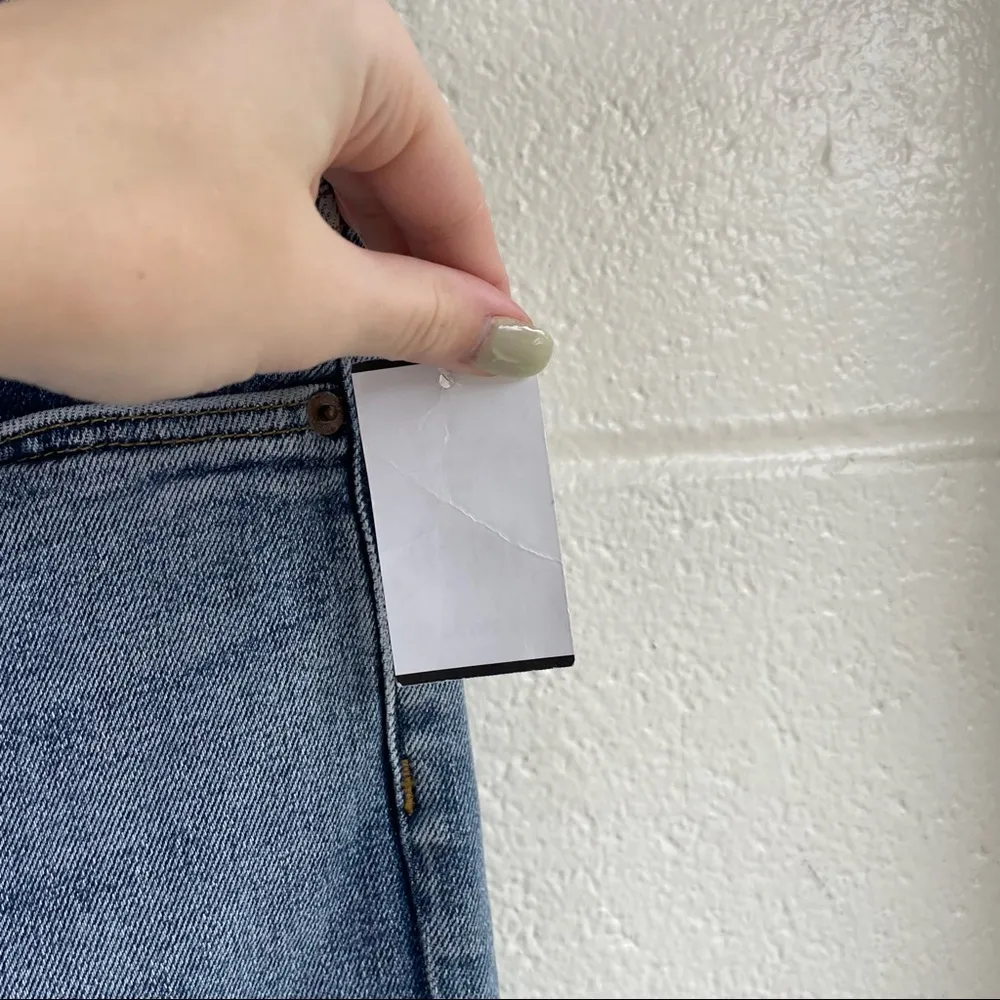 NEW RE/DONE Comfort Stretch High Rise Ankle Crop Mid 90s - Image 9