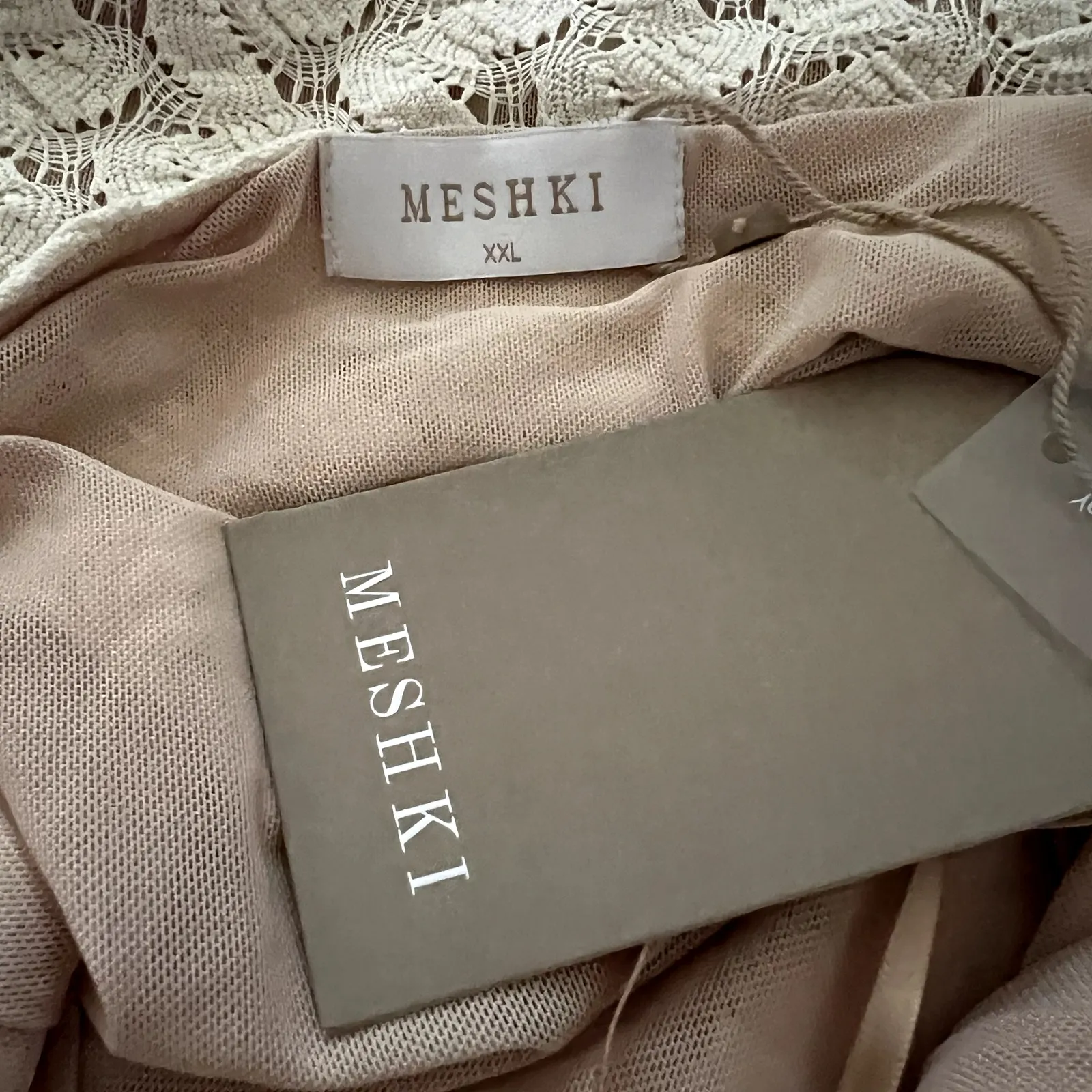 Meshki Ezra Ivory Lace Maxi Dress New With Tags Size XXL J1 - Image 4