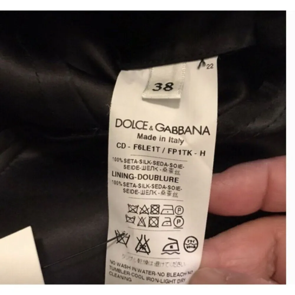 NWOT Dolce&gabbana Roman Floral Print Dress Size 38 - Image 7