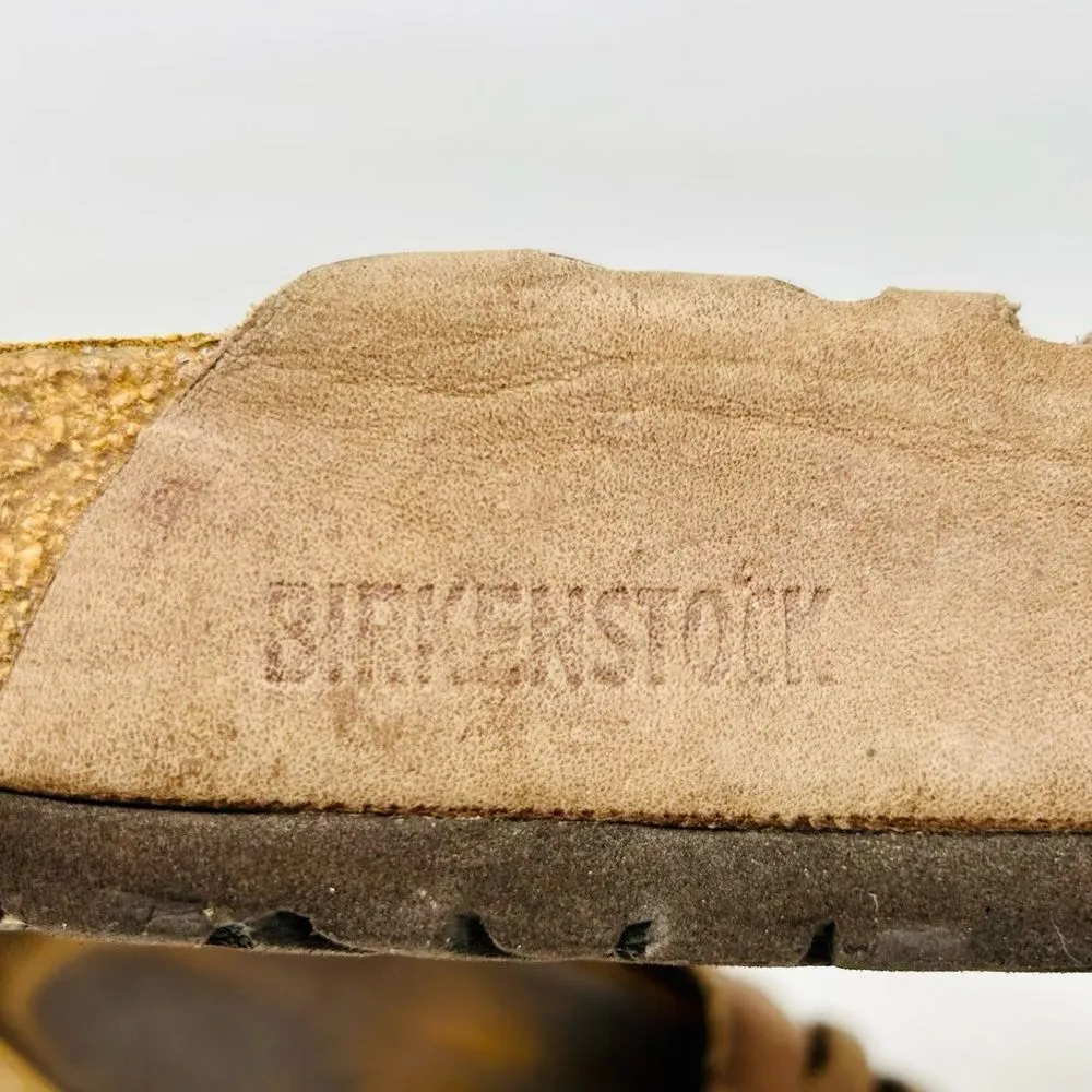 Birkenstock Grenada Soft Foodbed Brown Leather Sandals size 41 - Image 6