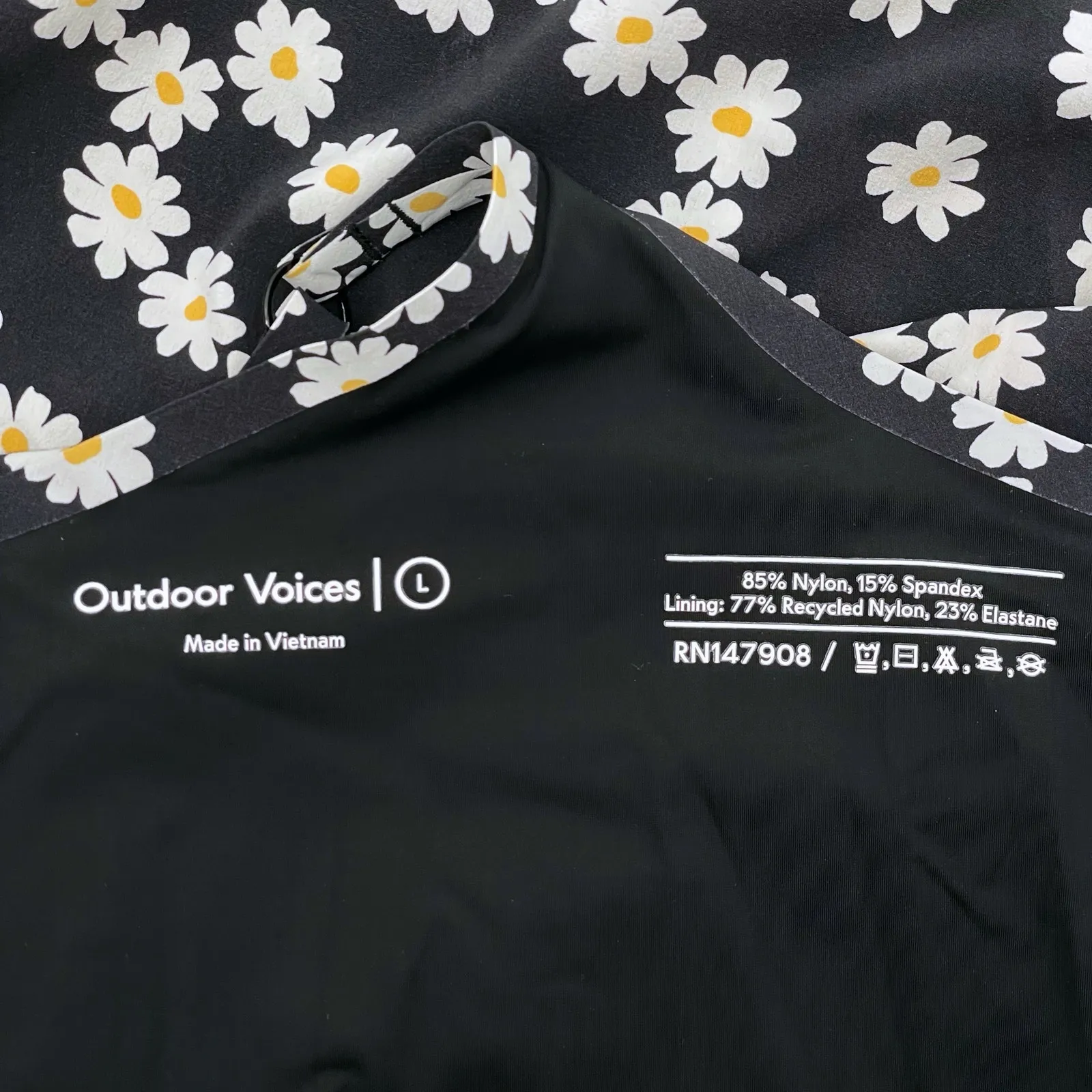 Outdoor Voices Exercise Dress Daisy Chain Floral Summer Sporty Fit Outfit Size L - Image 9