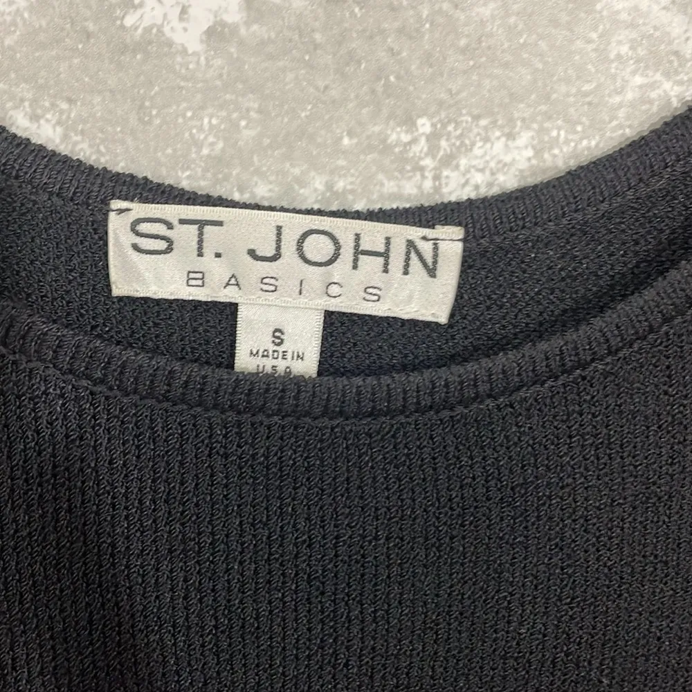 St.John Basics Santana Knit Shell Sleeveless Top Tank - Image 3