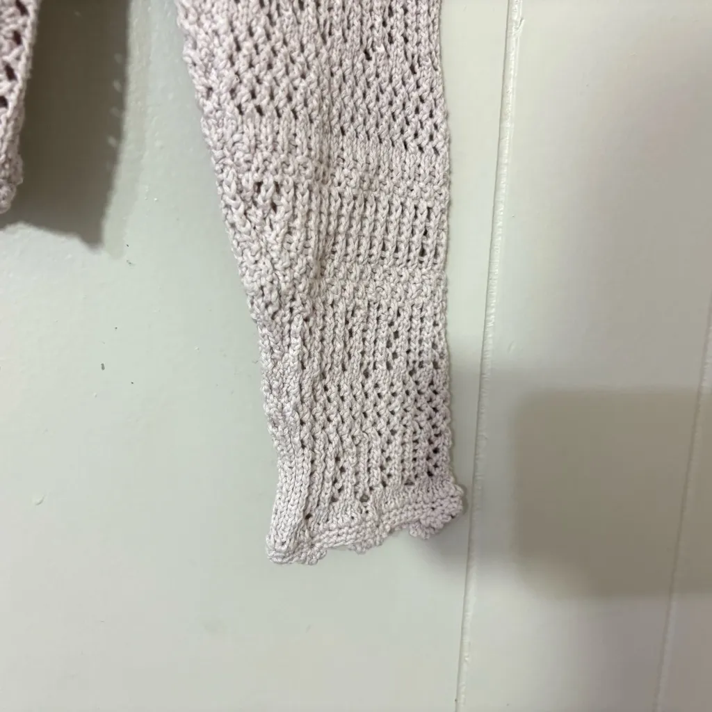 Aritzia Wilfred Splendour Cardigan 100% Open Knit Size 2XS Purple/grayish color - Image 9