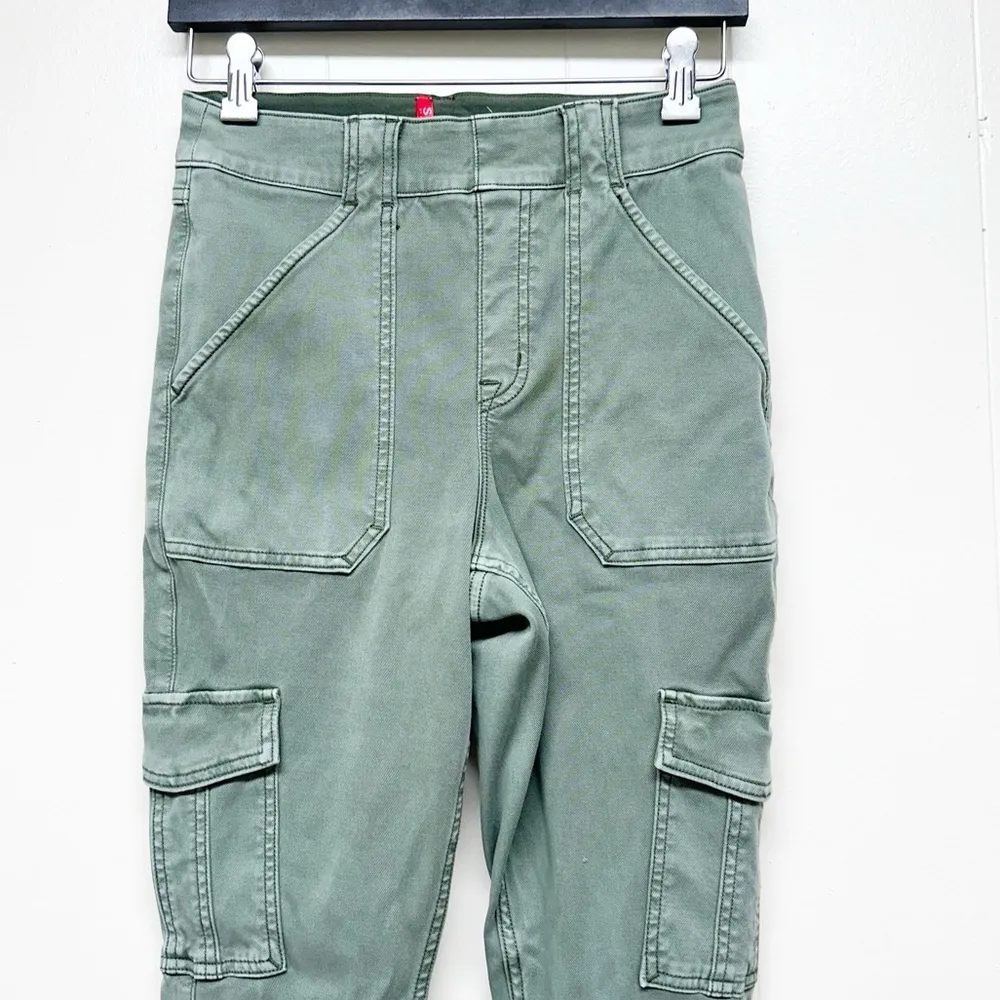 SPANX Twill Cargo Ankle Pant Soft Sage Green Medium - Image 7