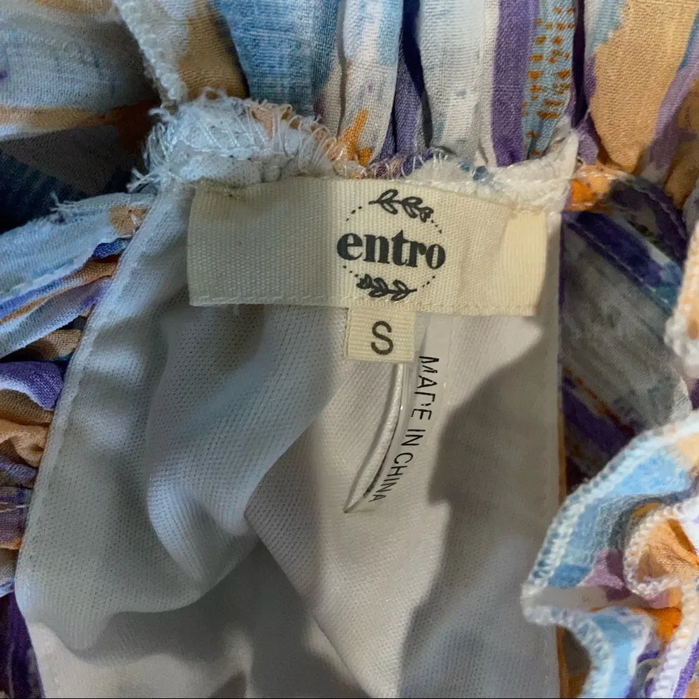 Entro Multi Colored Dress Women’s Small - Image 5