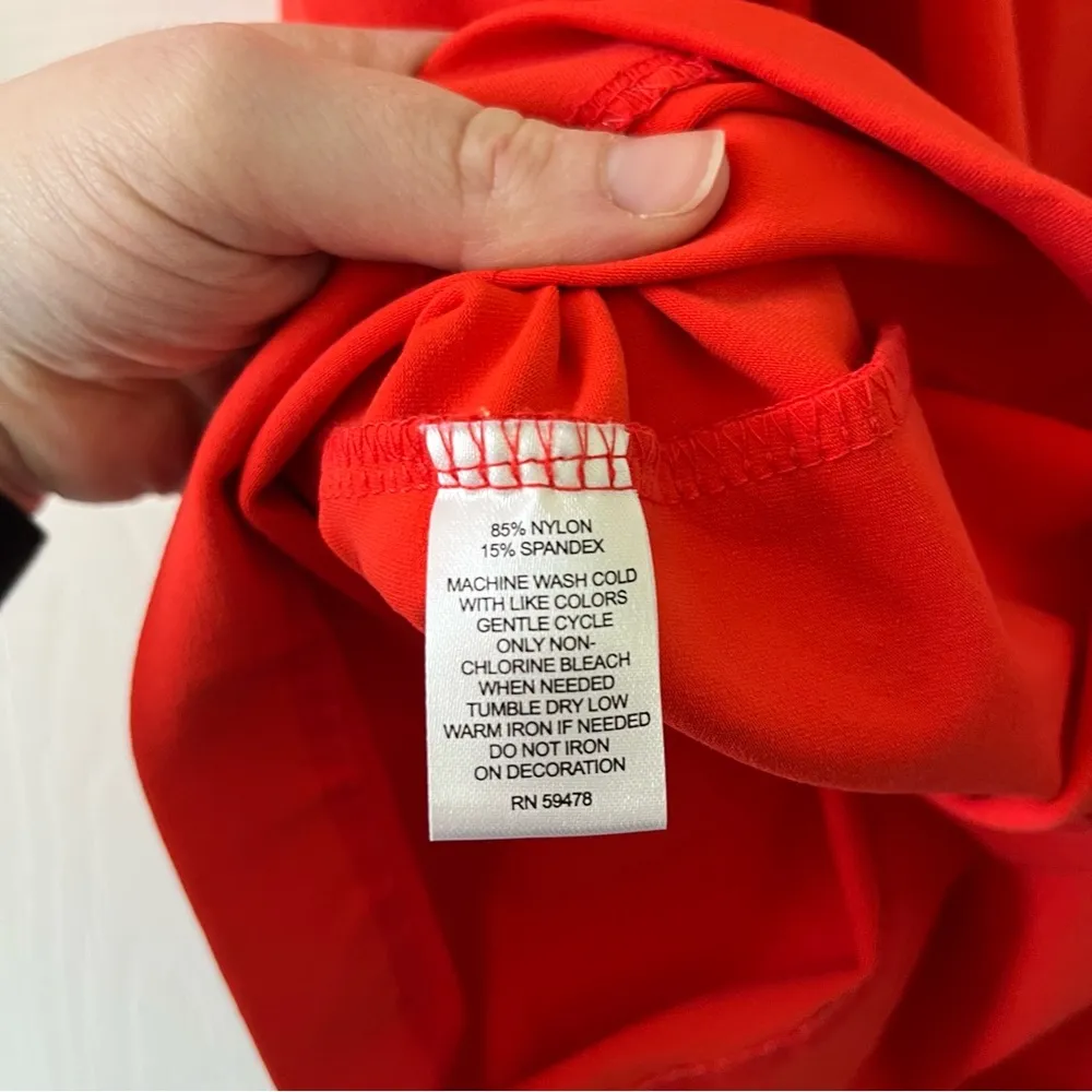 Cynthia Rowley Gold Zip Back Orange Tank Dress with Pockets Size XS - Image 7