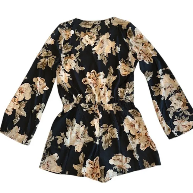 Lulus‎ Prairie Daydream Washed Floral Print Romper Sz Medium - Image 15