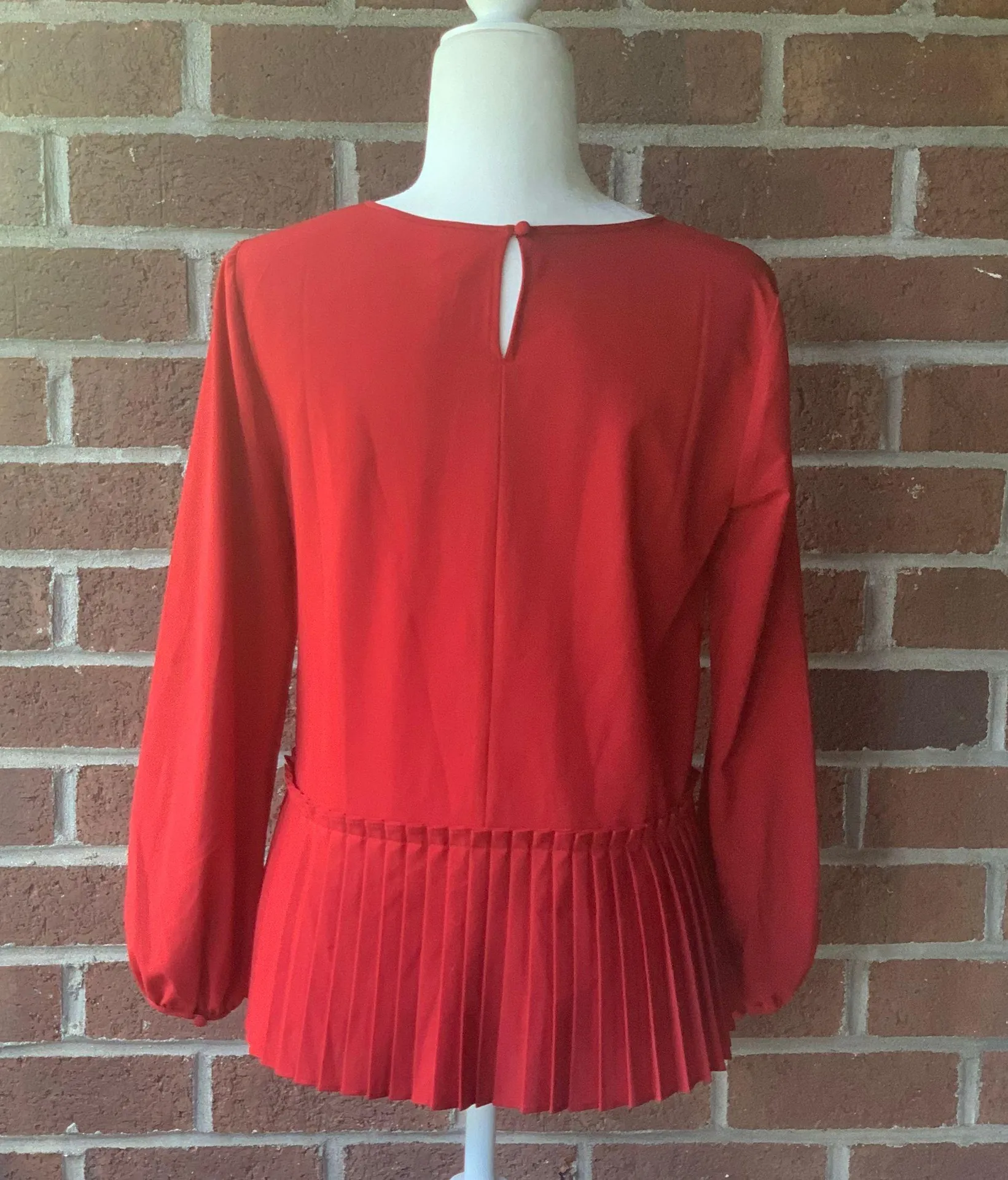 J. Crew Pleated Peplum Blouse - Image 2