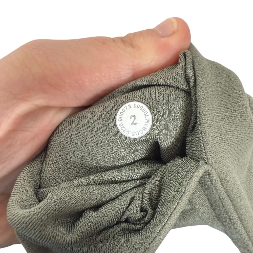 Lululemon Get Centered High Rise Crop 21" Grey Sage Size 2 - Image 10