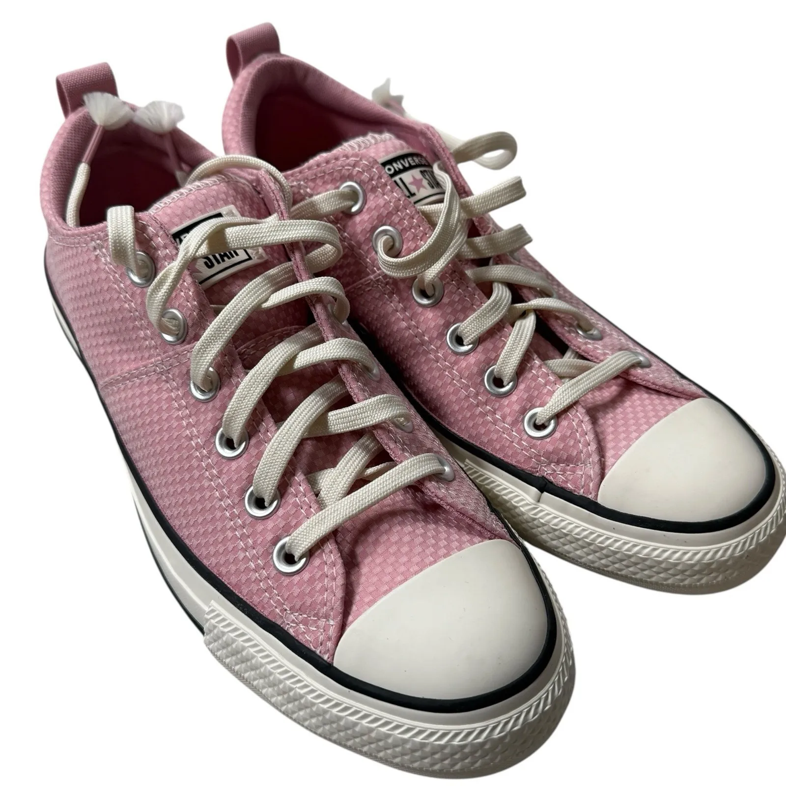 Chuck Taylor All Star Madison Checkered OX Sneakers Womens‎ 9.5 Pink NEW A11628C - Image 2