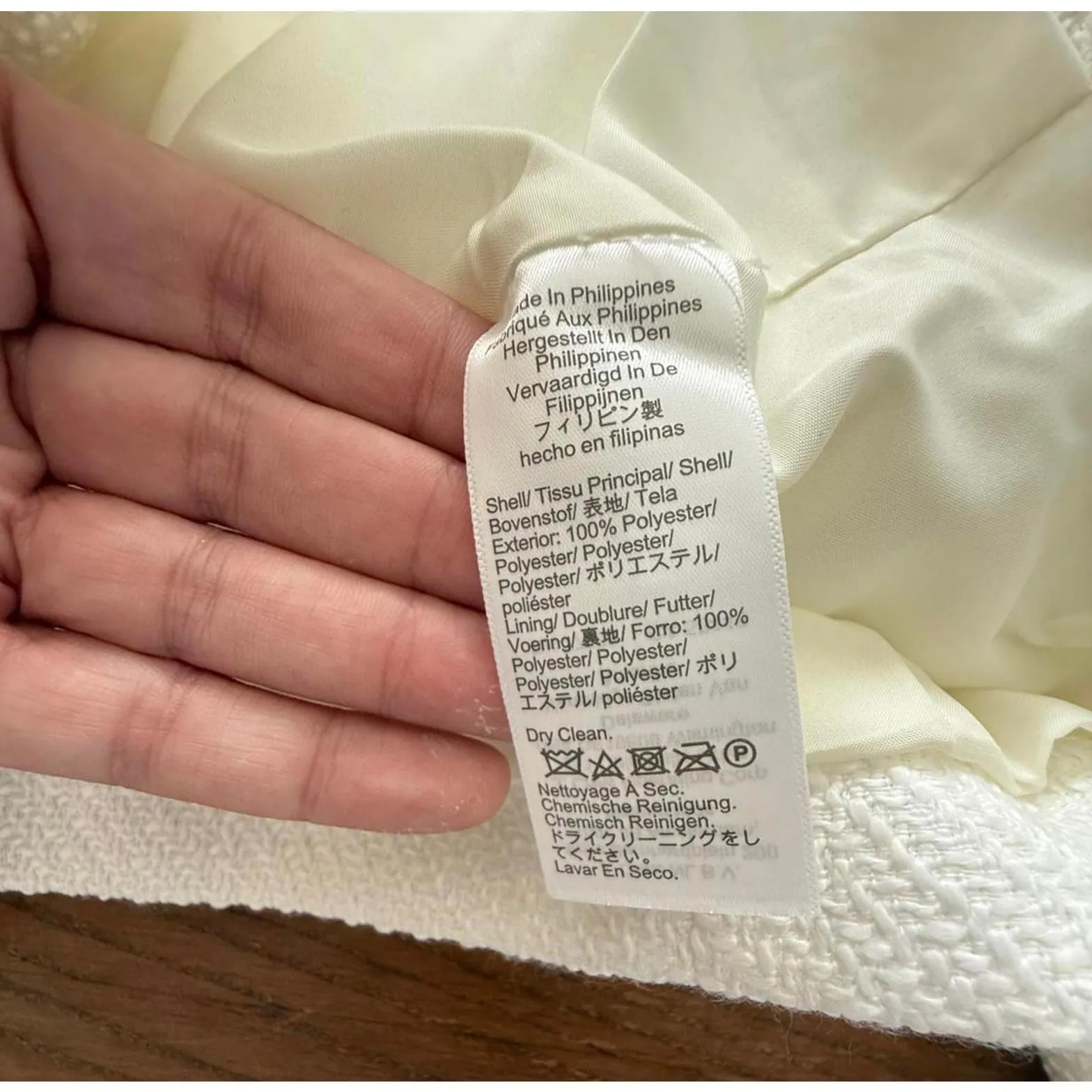 J.Crew Women's White Textured Cropped Jacket Size 8 - Image 4