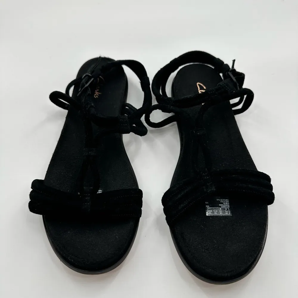 Agean Sun Black Suede Strappy Sandals - Image 2
