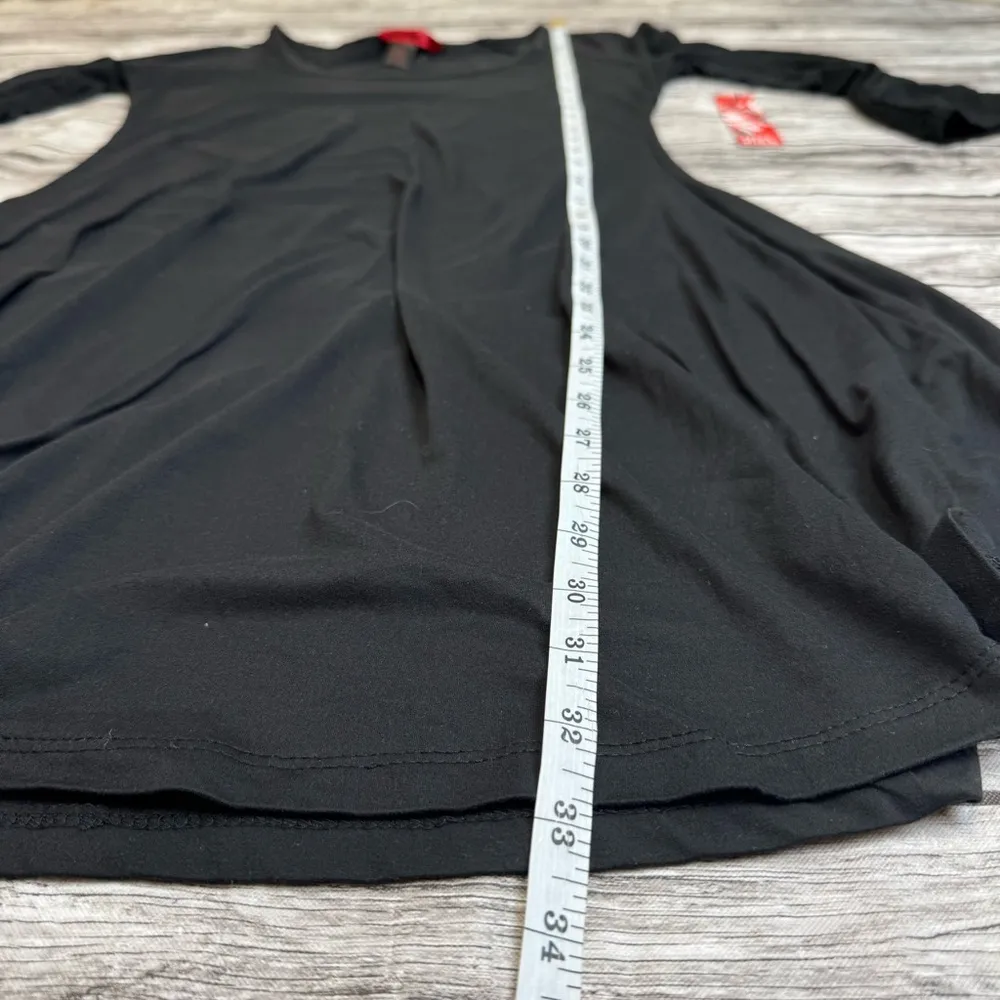 Hot Kiss Women's Black Exposed Shoulder Dress L LG Large LBD Little Black Dress - Image 13