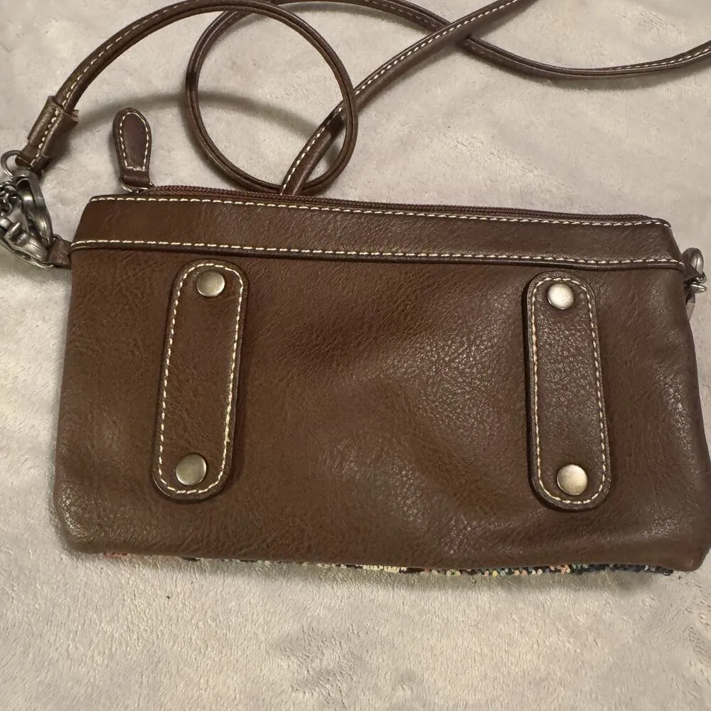 Blazin Roxx Womens Crossbody Belt Bag Savannah Studs Tapestry Purse Southwestern - Image 3