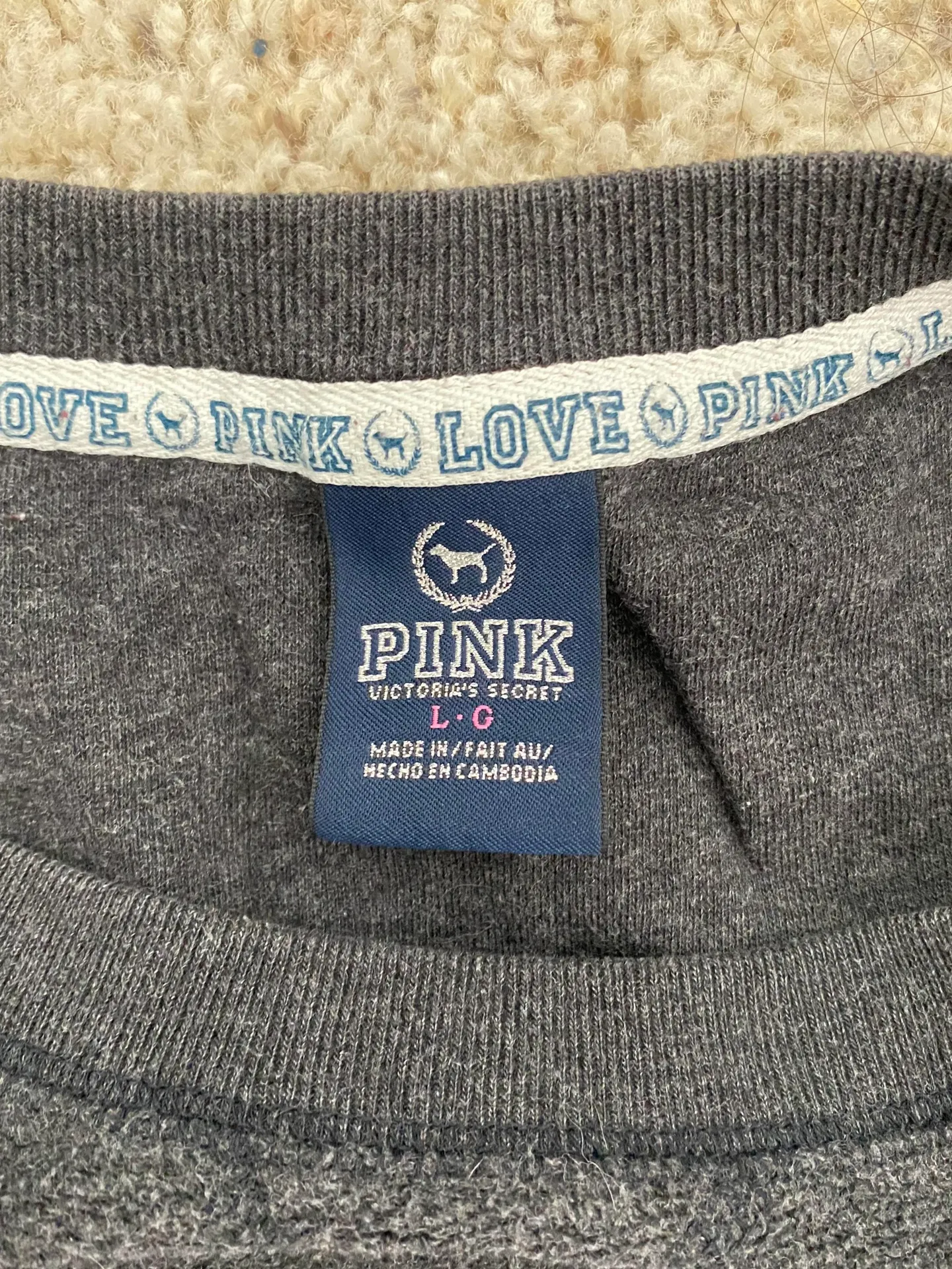 PINK dark grey pullover - Image 4