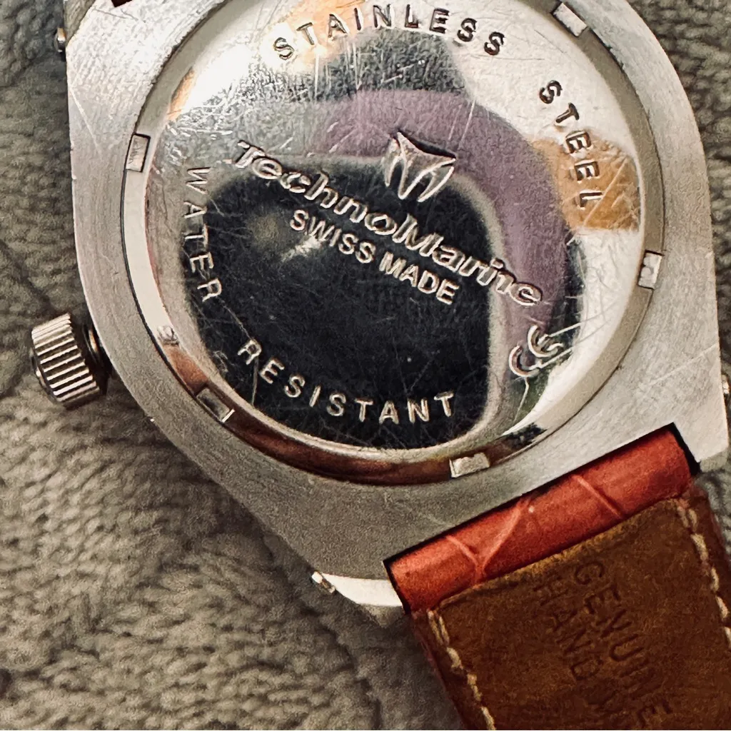 Ladies Technomarine Techno Diamond Day Date Quartz Watch Pink - Image 9