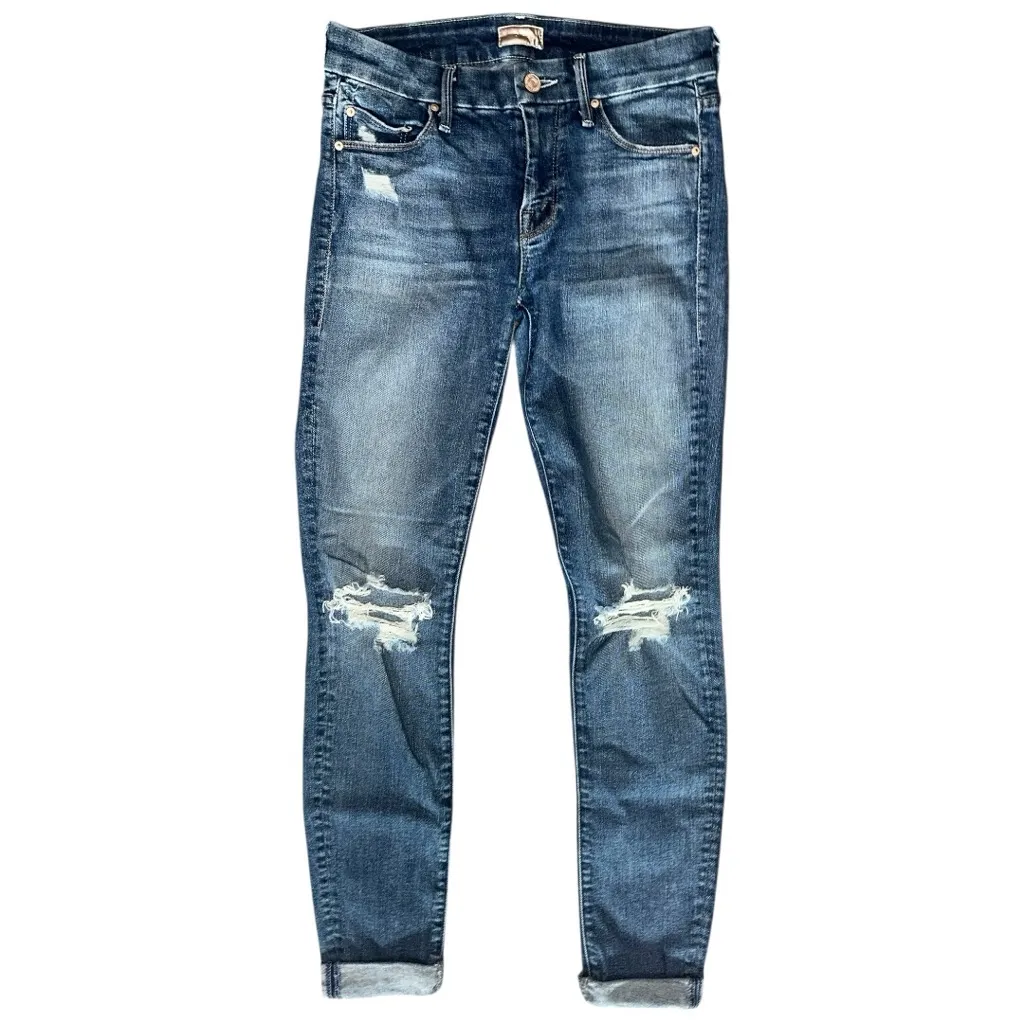 MOTHER Denim Women’s Size 24 Songs of the Cowboys Blue Wash The Looker Jeans - Image 4