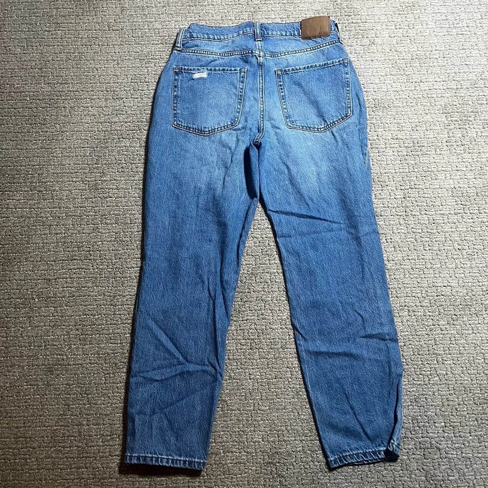Aeropostale‎ Mom Jeans Size 6 Distressed Ripped Light Wash Denim Women's - Image 7