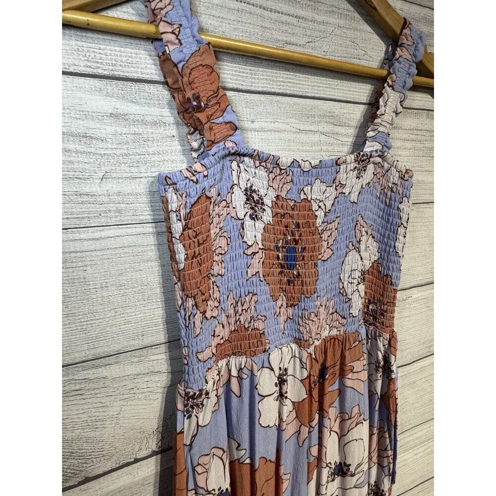 Aritzia Wilfred Chianti Jumpsuit Floral  Sleeveless Crop Wide Leg Purple SIZE S - Image 6