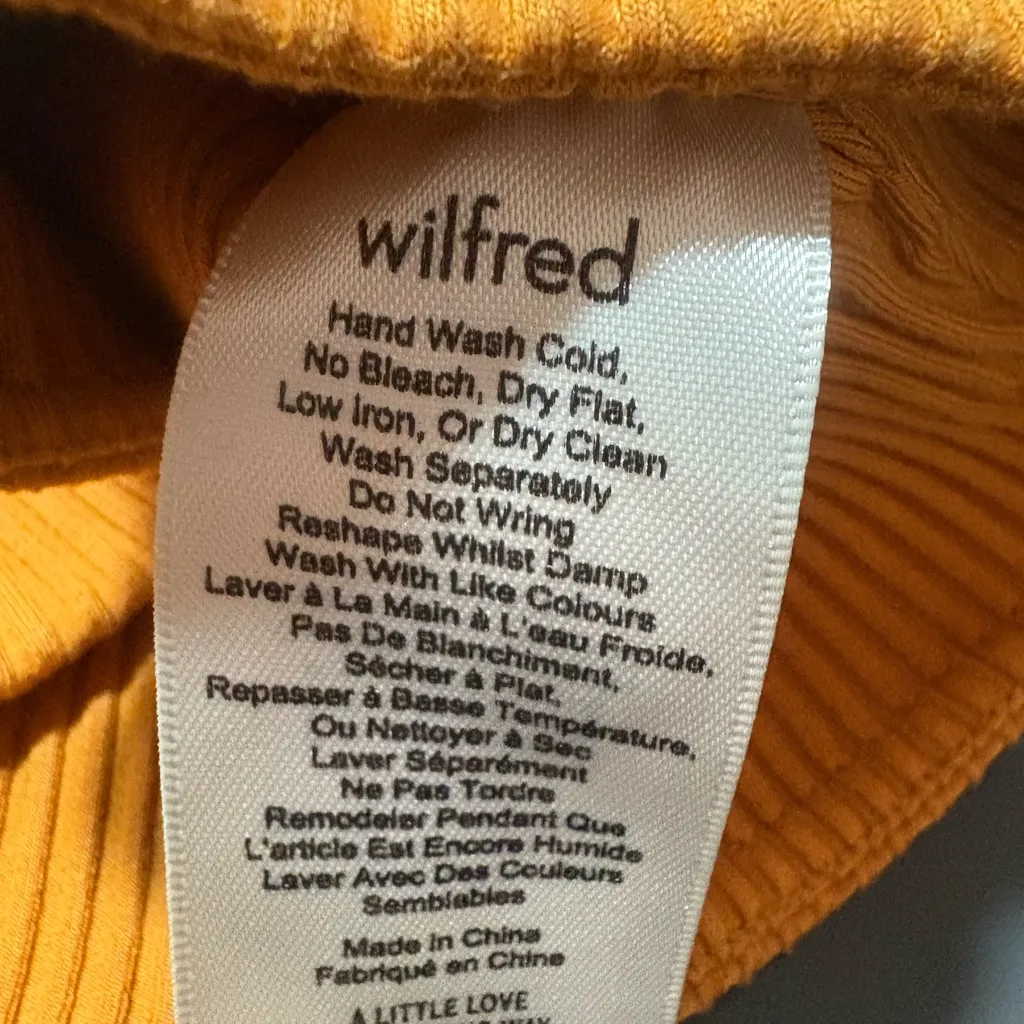 WILFRED ARITZIA Gaby Strapless Orange Tube Crop Top Size M - Image 7