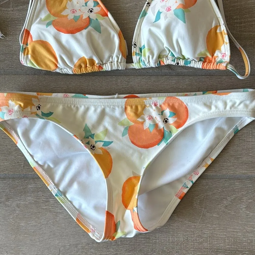 Kate Spade  Capistrano Orange Printed Bikini Swim Set Size: S - Image 4
