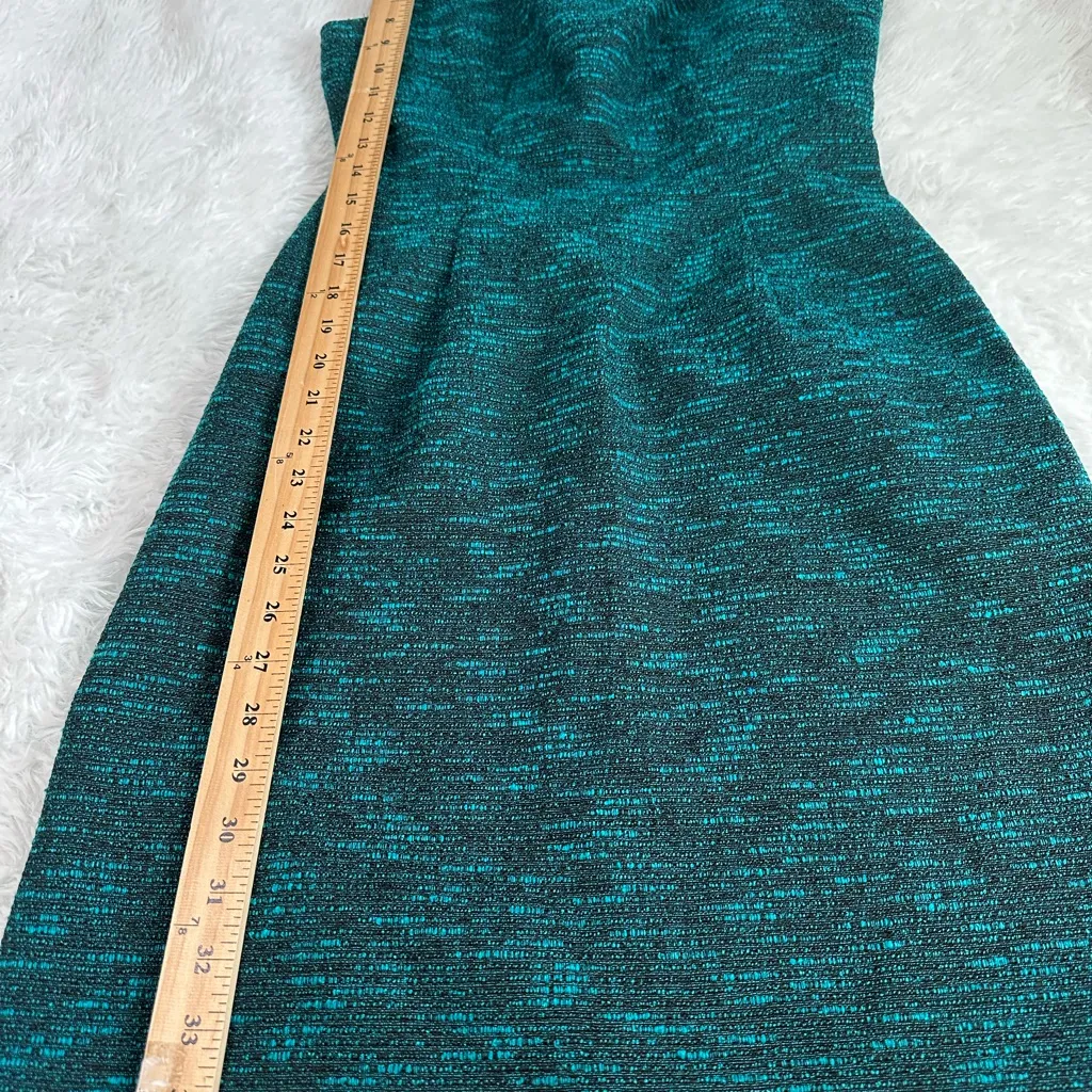 Tahari Teal and Black Mini Dress - Image 11