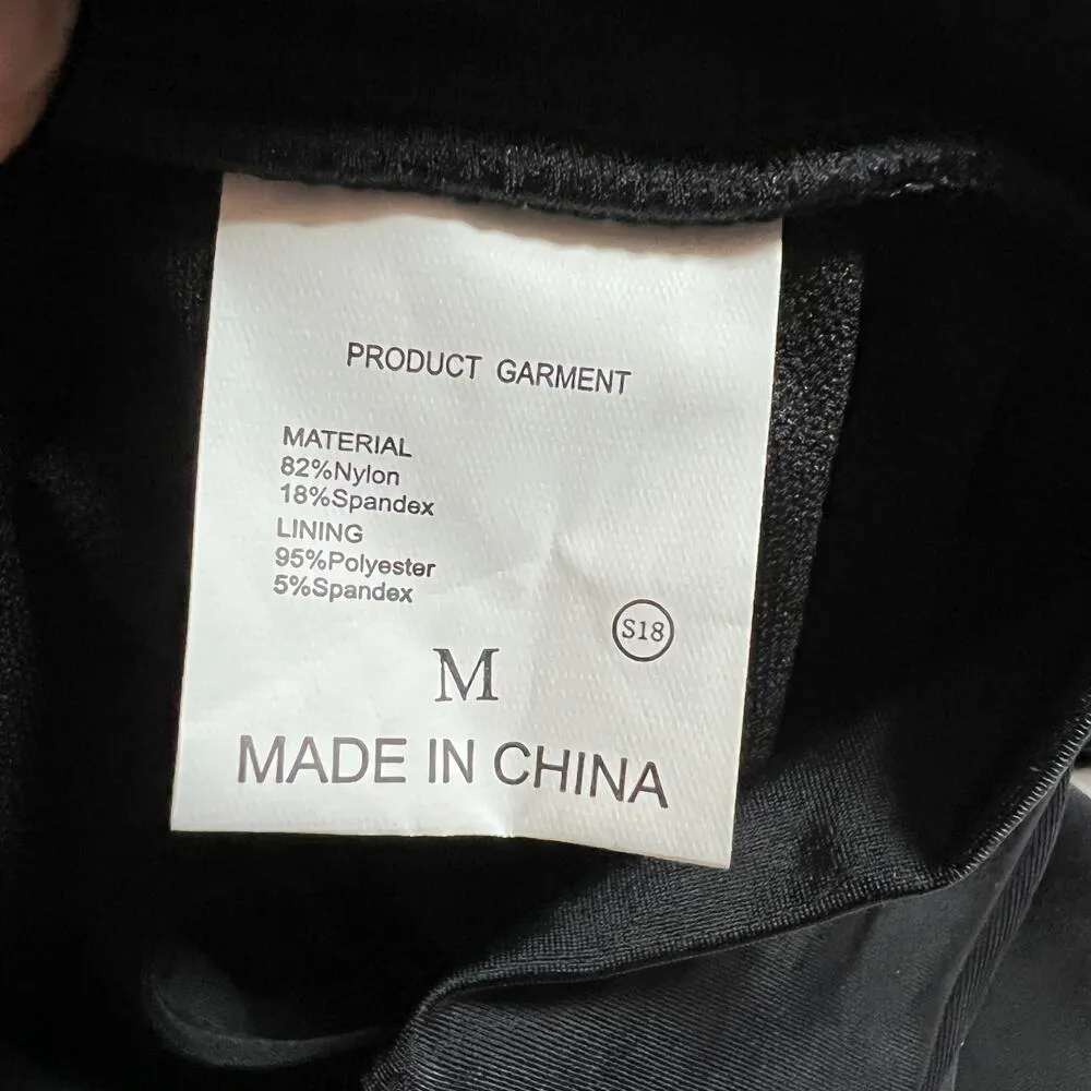 Women's Floral Print Two Piece High Rise Bikini Size Medium NWOT Beach Coastal Black - Image 10