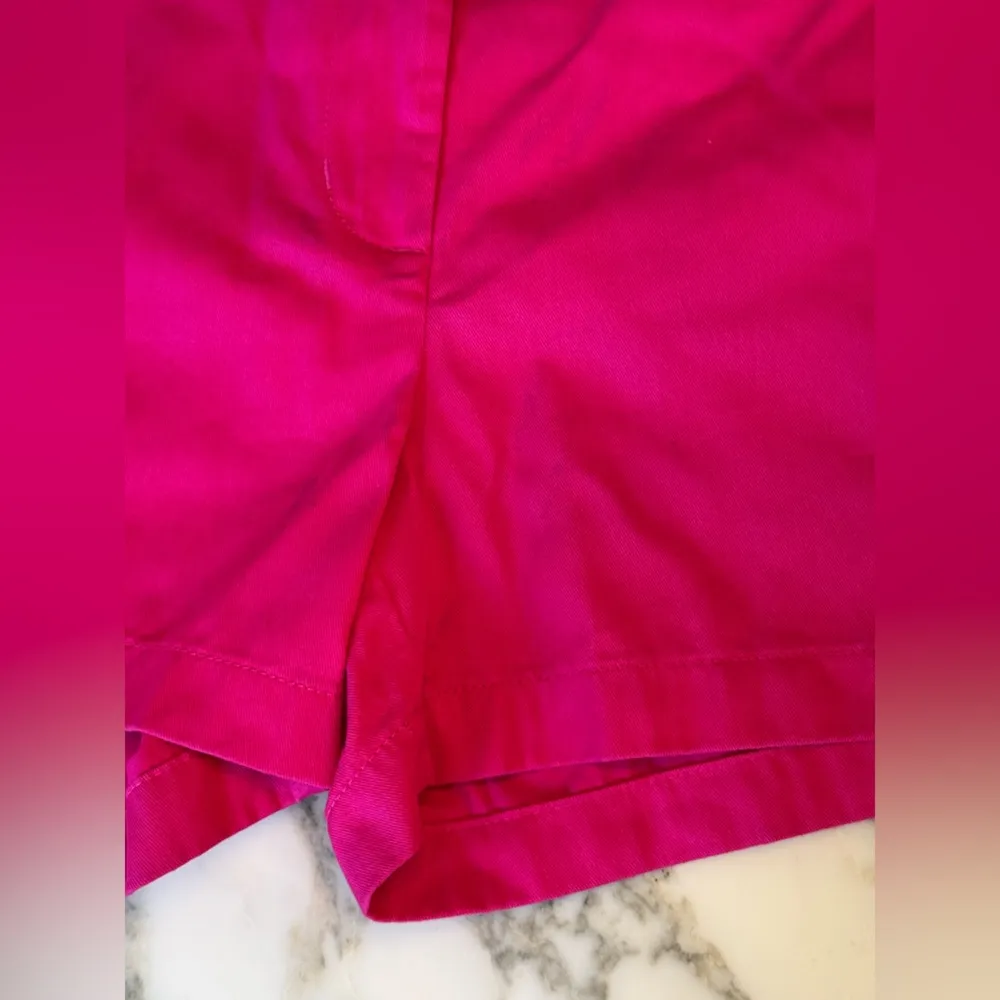 NWT J. Crew classic chino shorts, size 2, pink - faint blue spill needs washing - Image 5