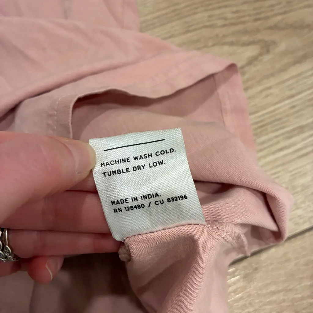 Pact Women’s Organic Cotton Softspun Scoop Neck Top Pink Size L - Image 7