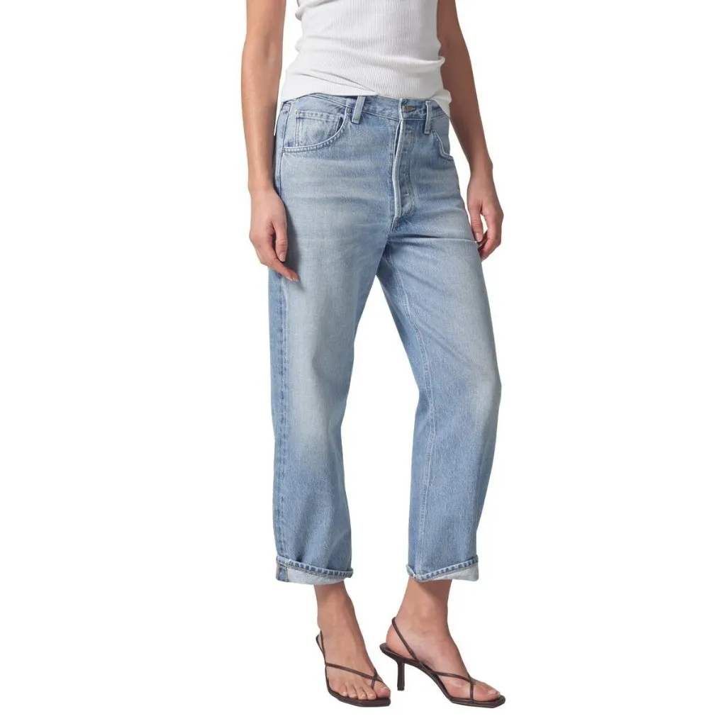 NWT Citizens Of Humanity Dahlia Bow Leg Baby Roll in Ribbon Rigid Jeans 27 - Image 11