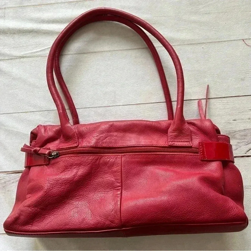 Michael Rome Genuine leather Red Shoulder bag purse - Image 5