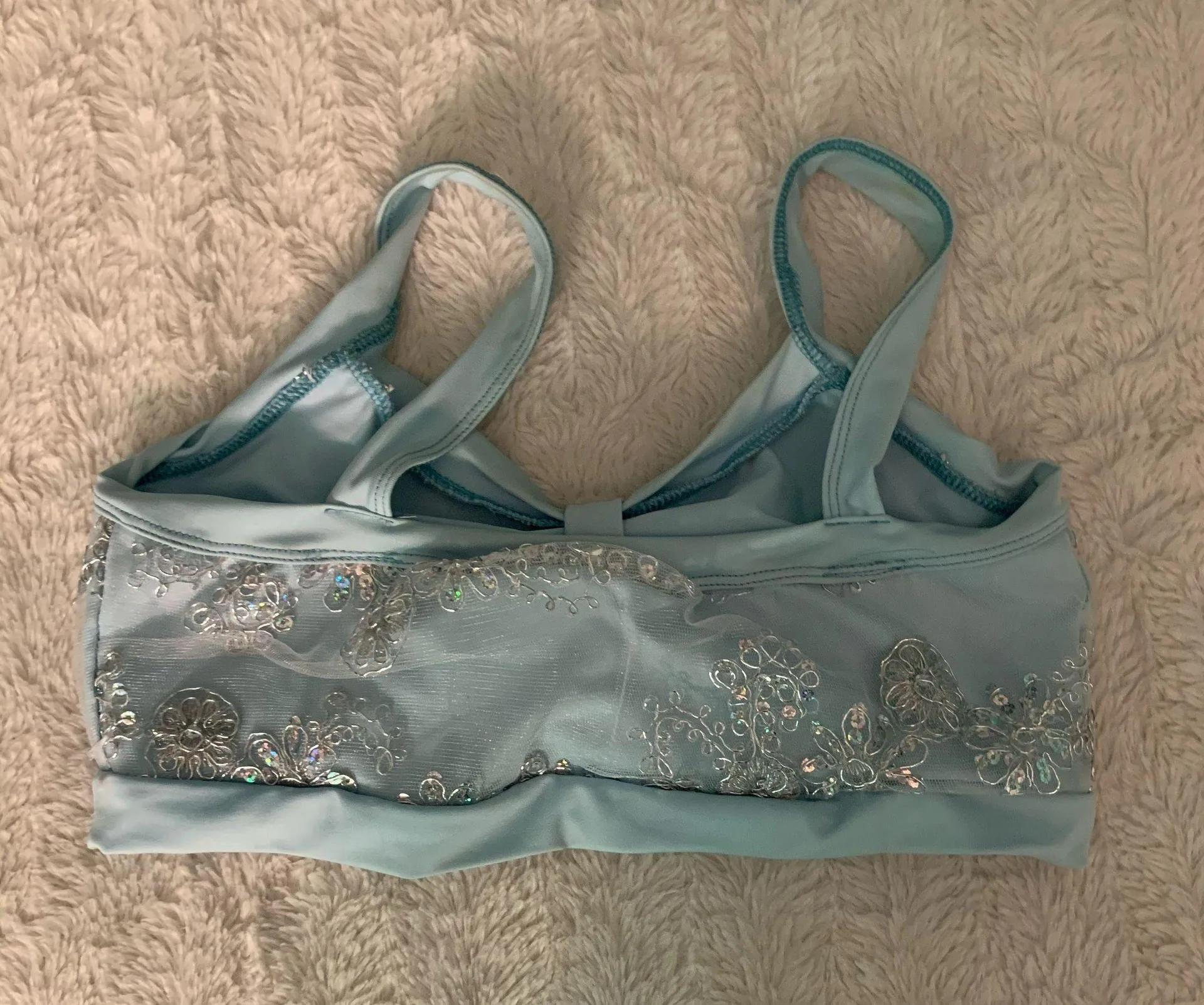 Georgie Girl Two Piece Dance Costume Blue Adult XS - Image 4