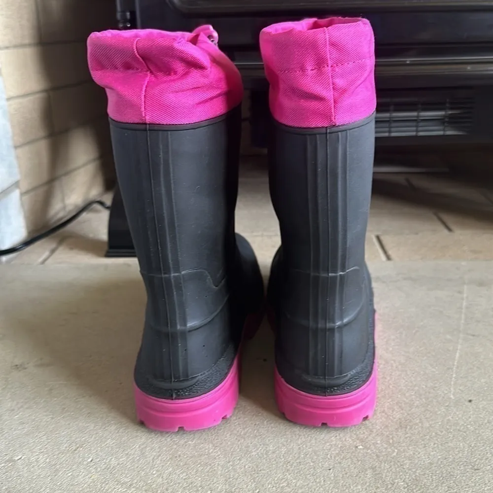 Felt lined rain/winter boots galoshes womens size 5 - Image 3