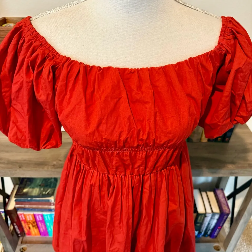 Red Abercrombie & Fitch Bubble Dress - Image 2