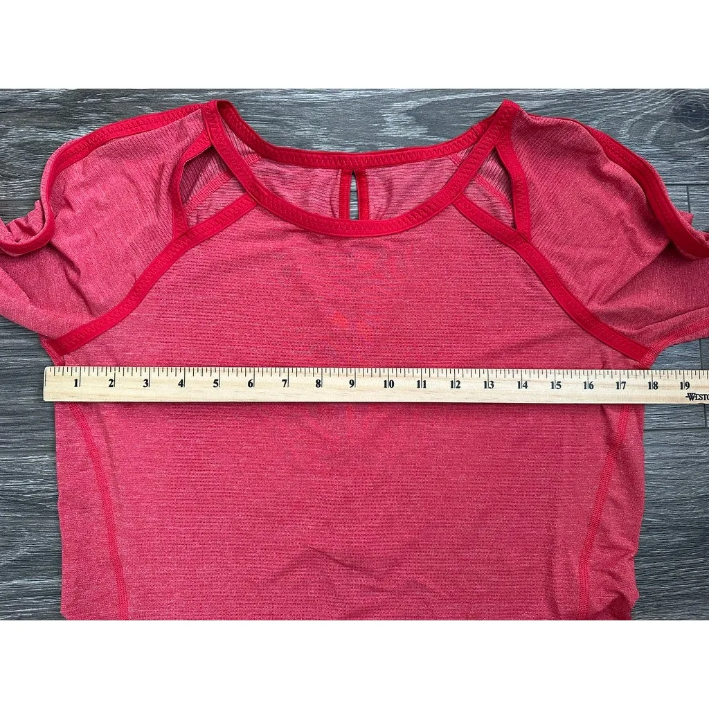 Lululemon Womens Run Team Spirit Long Sleeve Currant size 8 - Image 3