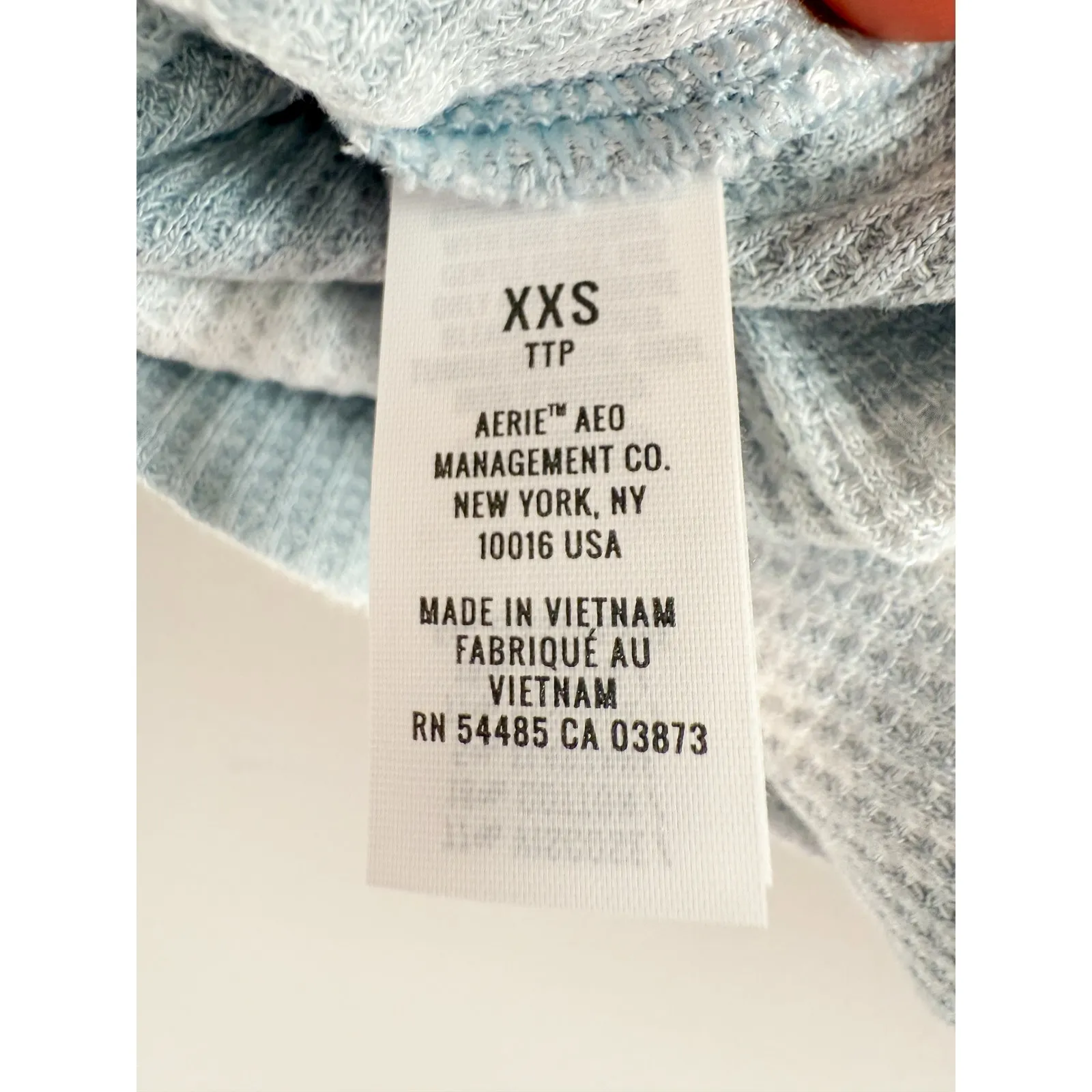 Aerie | NWT | Here For a Good Time Puppy Tie Dye Tee Shirt Top | Blue | Sz XXS - Image 5