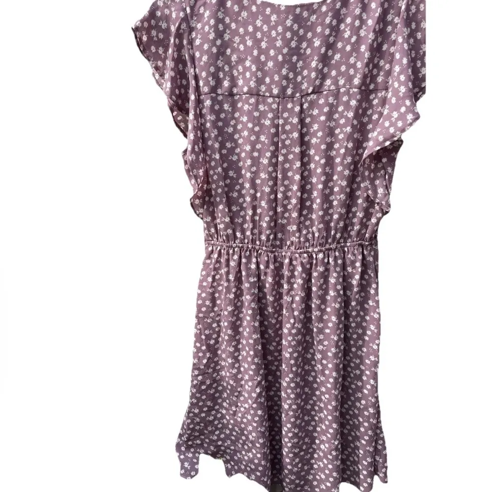 Vintage Monteau Women’s Sz M White Daisies Dotted Stretch Knee Length Dr… - Image 2