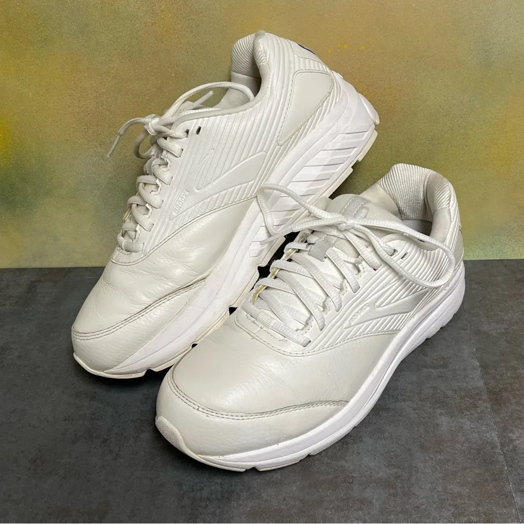 Brooks Addiction Walker 2 Women's Wide Sneakers White Size 9.5D - Image 13