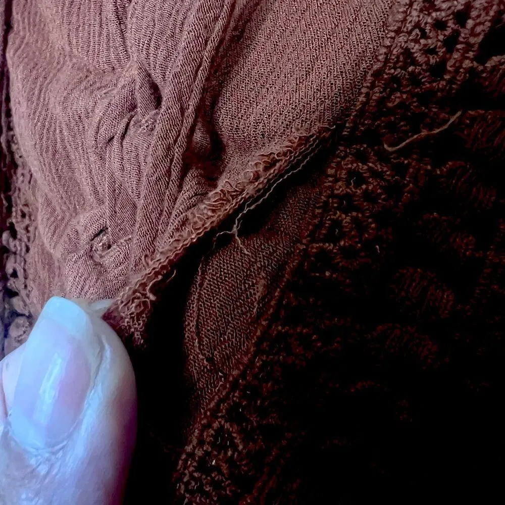 Vintage Y2K Flare Sleeve Top Women Small Whimsigoth Boho Fairy Peasant Bell 90s - Image 11