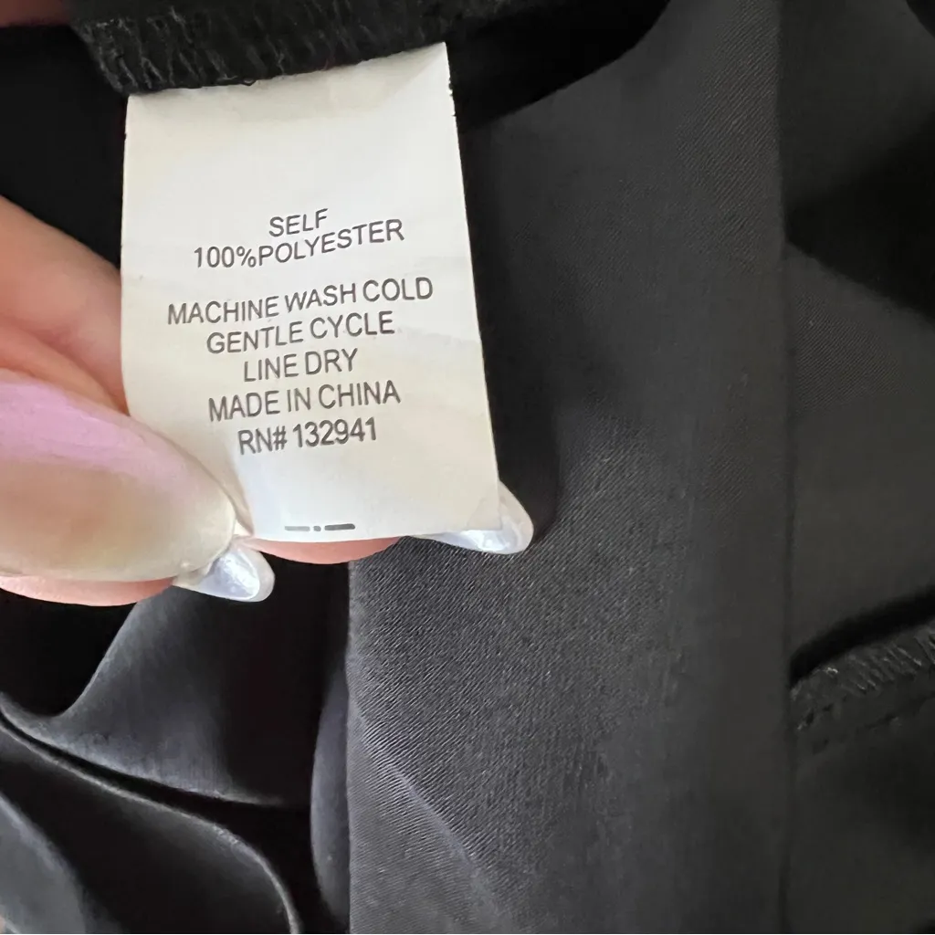 Amanda Uprichard Giovanni Black Tulip Mini Dress | Petite Small - Image 9