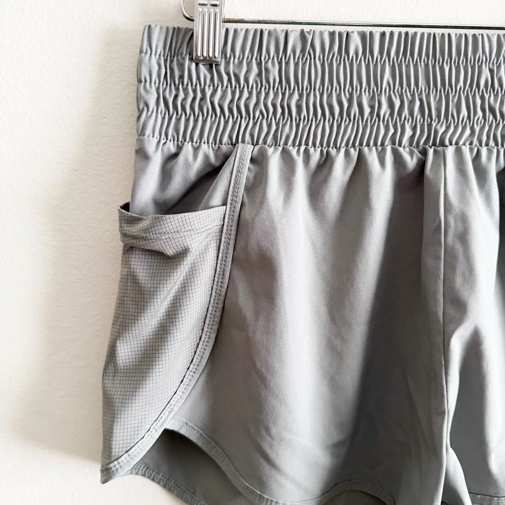 Fabletics Grey Pull On Athletic Shorts Size M - Image 2