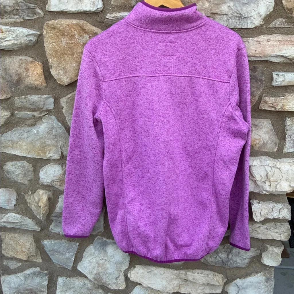 Simply Southern Magenta Fleece Pullover size XL - Image 3