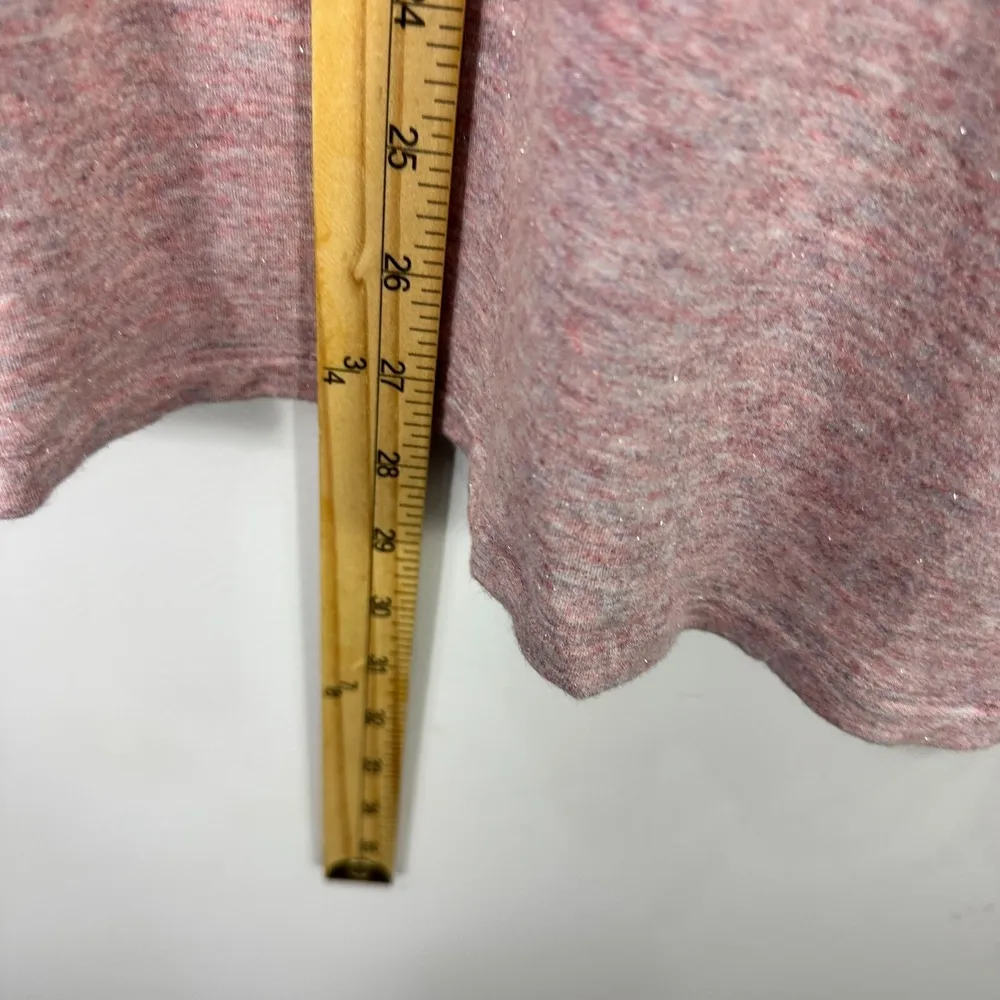 Market And Spruce Hoodie Women 2X Pink Lace Up Sleeve Pullover Cozy Loungewear Pink - Image 3