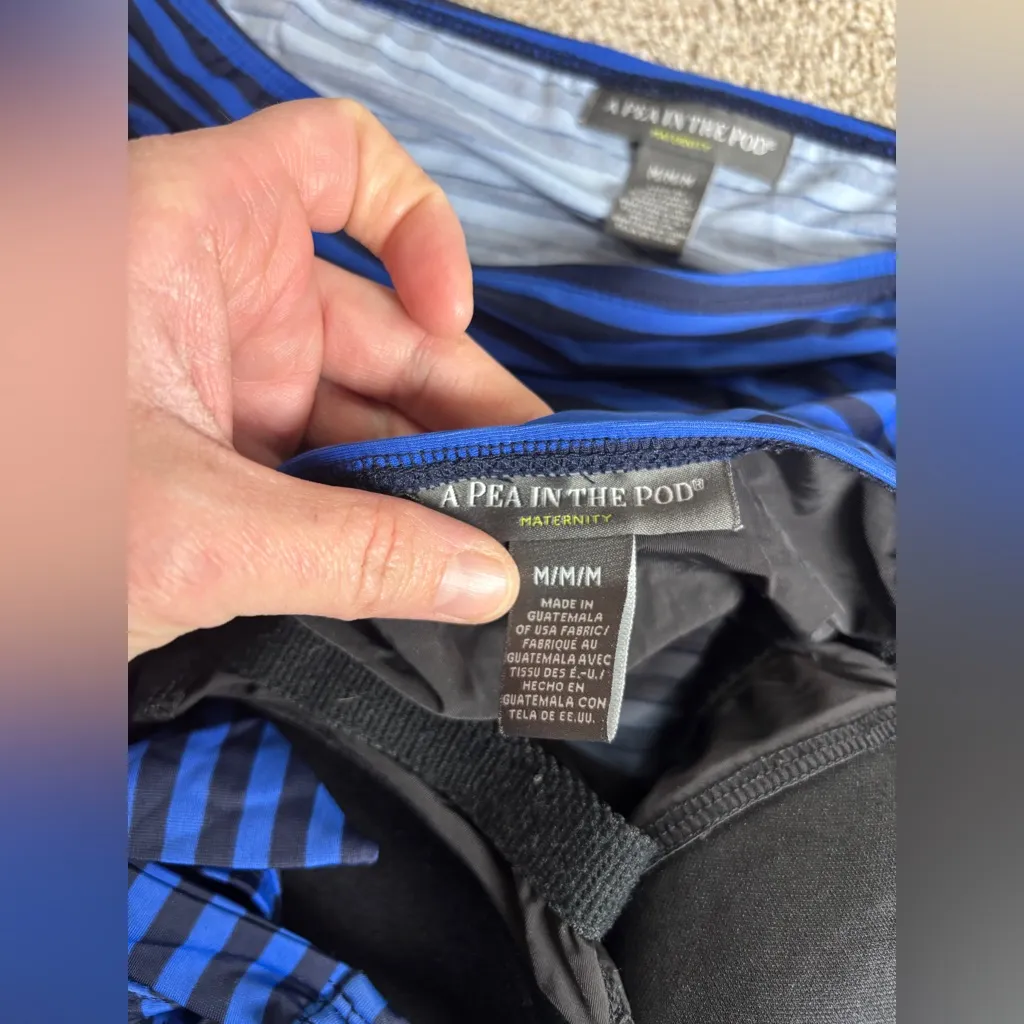 Maternity Pea in the Pod Tankini maternity bathing suit halter two piece medium - Image 6