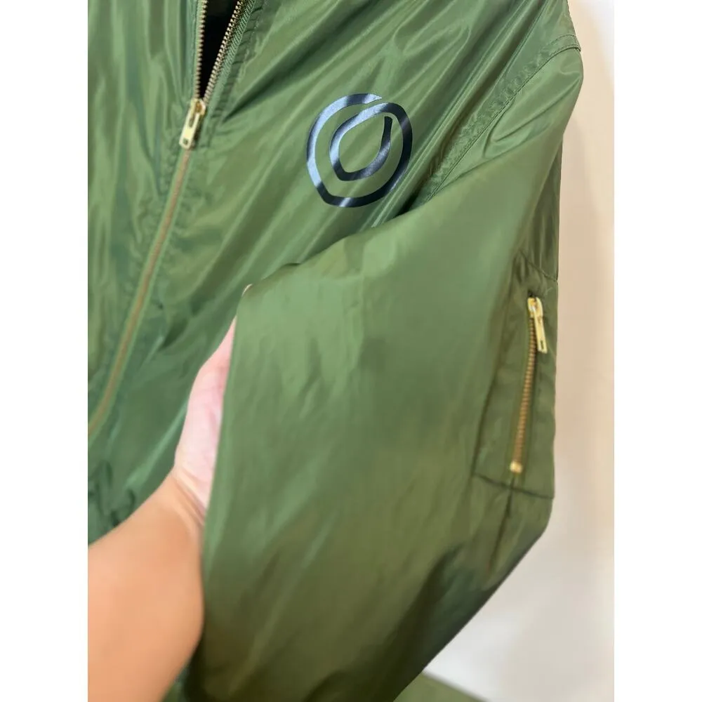 MONAT Woman’s Bomber Jacket Green Small - Image 7