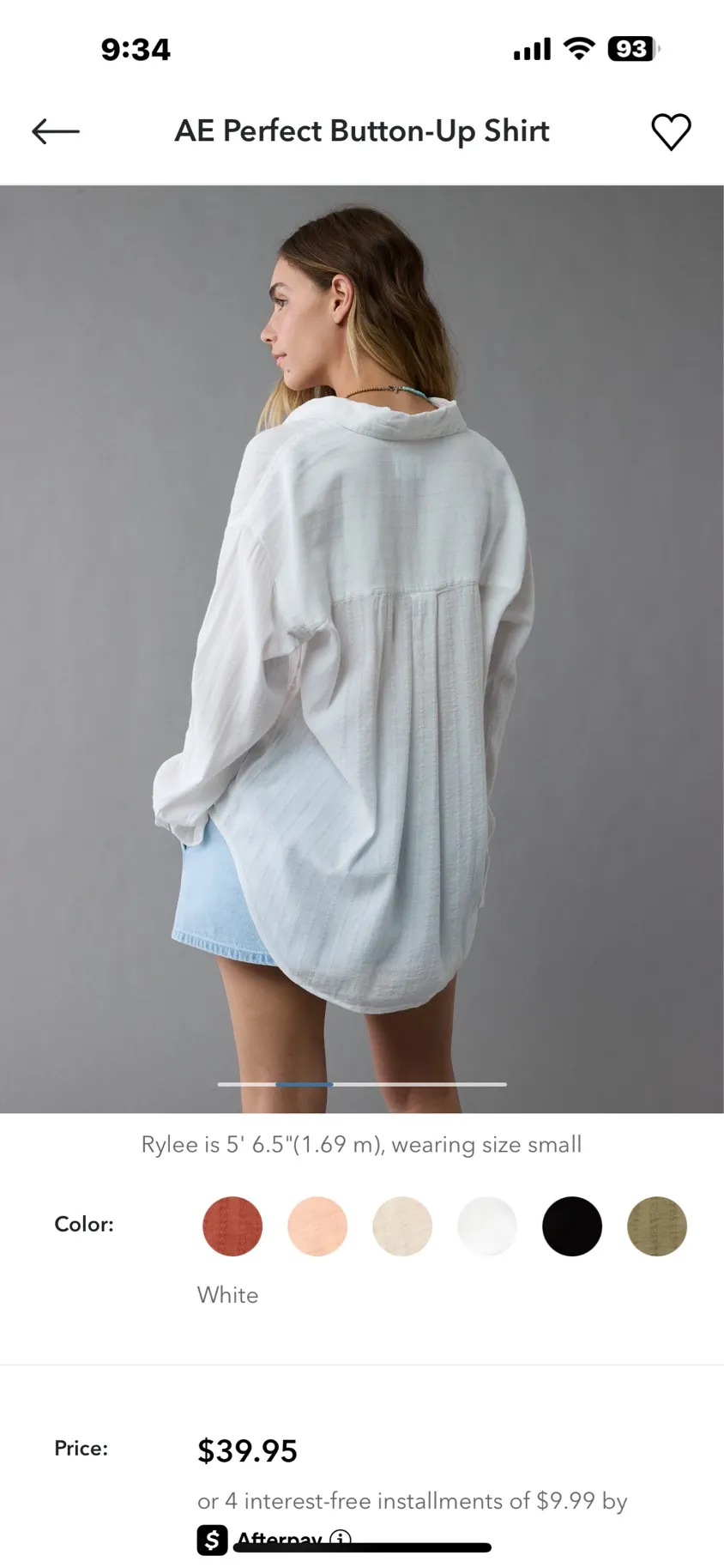 AE American Eagle Go Big Oversized Shirt - Image 7