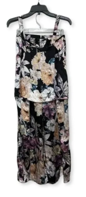 Midnight Laundry Sleepwear Set Sleeveless Top Pull On Pants Floral Multicolor XS - Image 1