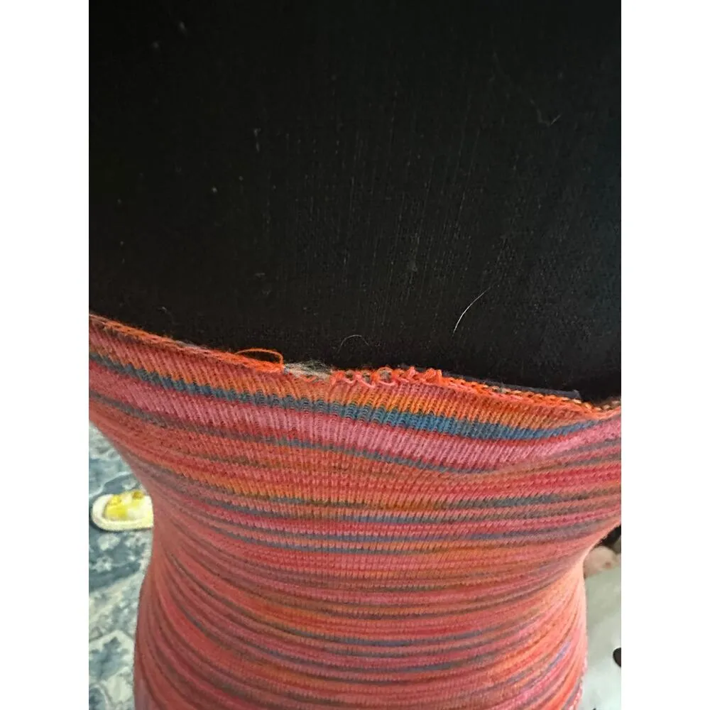 Scoop Micro Stripe Midi Dress Pink - Image 5