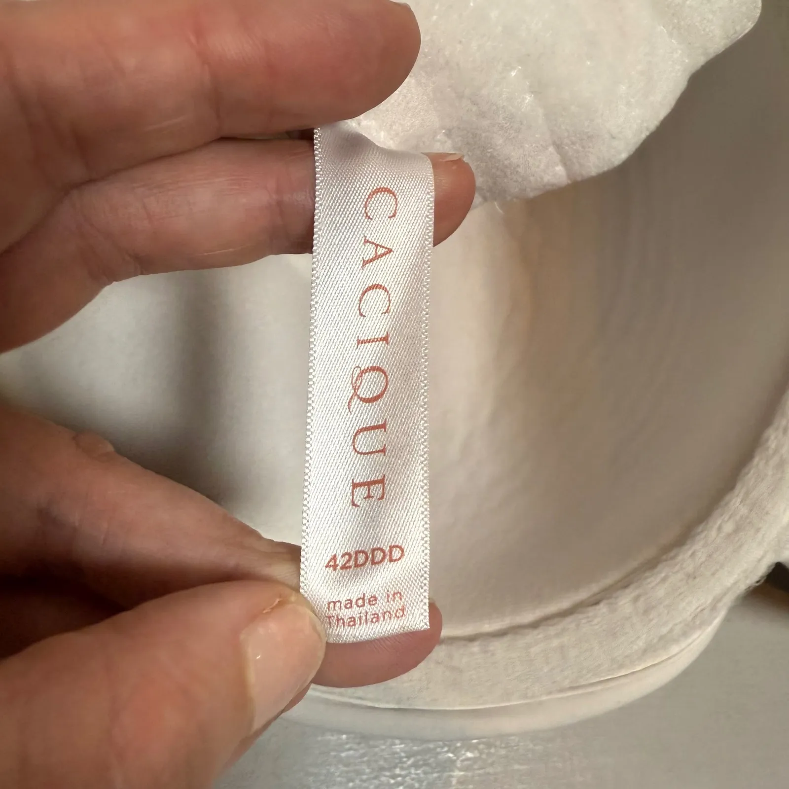 Cacique 42DDD‎ Boost Multi Way Strapless Bra White Lace Bow Detachable Straps - Image 2