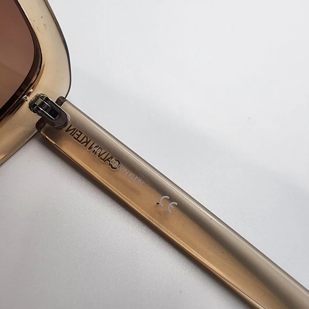 Calvin Klein  Brown Translucent Sunglasses - Image 6